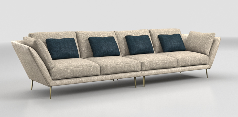 Battito D'ali - linear sofa